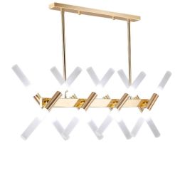 16 arm America style LED Pendant light gold color  Acrylic lampshade G9 3W LED lamp droplight Living room shop Cafe Bar