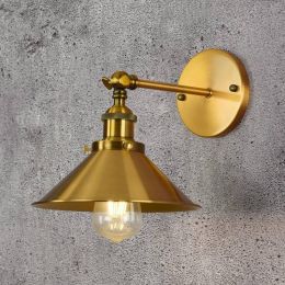 New Hot Sale  Loft American Rural Bedroom Restaurant Simple Cafe Couture LED Iron Wall Lamp