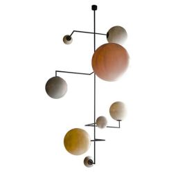 New Arrival Nordic Post modern Colorful Resin round ball Pendant lights Creative Living room Bedroom luxury LED Droplight