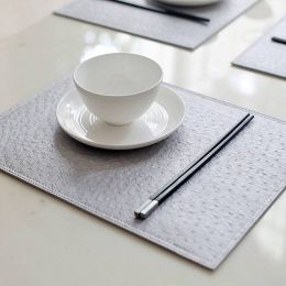 4 Pcs/lot European Placemat Coasters Heat-insulated Tableware PVC Decor Kitchen Dinning Bowl Dish Waterproof Pad Table Mat