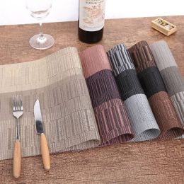 4Pcs/lot Placemat Fashion PVC Dining Table Mat Bowl Pad Coasters Waterproof Table Pad Plate Dish Coaster Kitchen Accessories