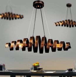Abajur Lamparas de teto American Loft  Iron Pendant Lights Restaurant Hanging Lamp Bar Cafe Decoration Hanglamp Fixtures