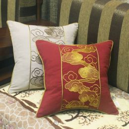 All match Cushion Cover Embroidered Auspicious Clouds Cojines Decorativos Para Sofa Pillow Cover Ramadan Noble Housse De Coussin