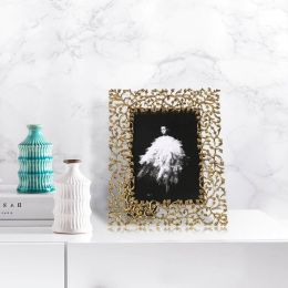 Aluminum Alloy Photo Frame Metal Picture Frame Tabletop Decorative Photo Frame Real Clear Glass Front Cover