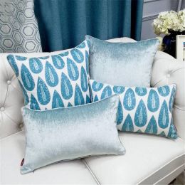 American Nordic Cushion Cover Cojines Decorativos Para Sofa Christmas Pillow Cover Luxury Blue Throw Pillows Hotel Home Festival