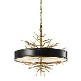 Art decoration Pendant light Creative copper branch  tree lamp luxury droplight Living room shop Cafe Bar livingroom