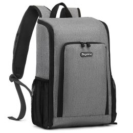 Bagmine 20L Picnic Backpack Basket Portable Cooler Insulated Box Travel Lunch BBQ Camping Outdoor Picnic Bag Foldable Waterproof