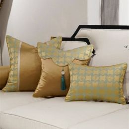 Bamboo Embroidery Cushion Cover Luxury Coffee Cojines Decorativos Para Sofa Throw Pillow Covers Cushions Housse De Coussin