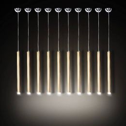 Bar Cafe Led pipe pendant light for dining room hotel room Restaurant led pendant Lamps 3W Aluminum led cone ceiling fixture