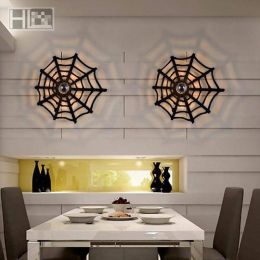 Bar Vintage led Acrylic spider wall light Arandela Restaurants Exclusive Cobweb Wall Lamps Living Room Bedroom Balcony cafe Lamp