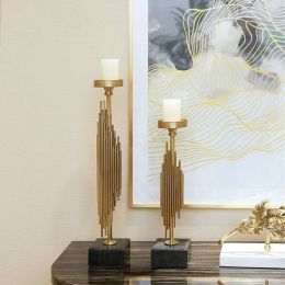 Candlestick luxury luxury model room European ornaments home table decoration candlestick