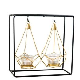 European Style Candlestick Metal Iron Art Romantic Candlelight Dinner Candle Base Night Light Home Candelabra Decoration Crafts
