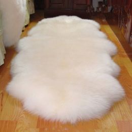 Carpet Mats  Australian 100% Real Wool Carpet Rugs Chair Cover Pad Sheepskin In Living Room Floor Mat