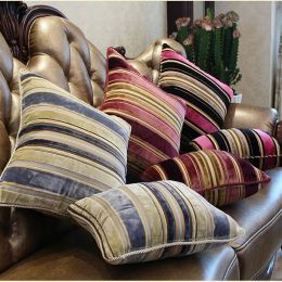 Classic Chic Luxury Enjoy Geometry Stripe Retail Sofa Car Decorative Cushion Cover Throw Pillow Case,1pc