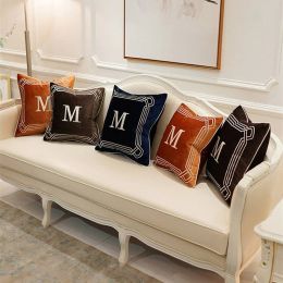 Classic Cushion Cover Coffee Blue Orange Luxury Noble Housse De Coussin Pillow Cover Festival Cojines Ramadan Decoration Gift M