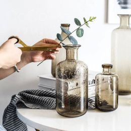 InsFashion particular glass vase with water drop pattern for flower arrangement  and nordic style home decor