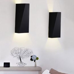 Contemporary Simple Artistic Metal Single-Light Up &amp;amp; Down Wall Light Sconce in Black