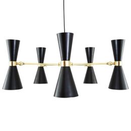 Creative LED pendant light black/white color Kung Nordic droplight Nordic Art style 3W E27 led lamp warm white Decoration