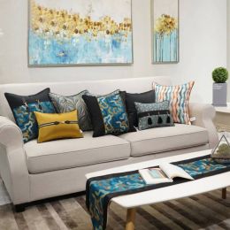 Cushion Cover Luxury Cojines Decorativos Para Sofa Stripe Pillow Cover Funda Cojin Royal Pillows Kussenhoes Housse De Coussin