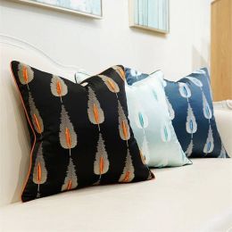 Customize Luxury Chic Cushion Cover Cut Leaf Pillow Cover Decor Pillows Coussin For Home Office Cojines Decorativos Para Sofa