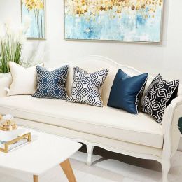 Customize Luxury Cushion Cover Chain Buckle Pillow Cover Decor Pillows Coussin For Home Office Cojines Decorativos Para Sofa