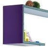 Trista - [Night Sky] Crutch-Shaped Leather Wall Shelf / Bookshelf / Floating Shelf (Set of 2)