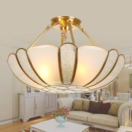 Dining Room Tiffany led Pendant Lights Copper Vintage Lamp E27 Hanging Lamp Lamparas Colgantes Restaurant bedroom Pendant Lamps