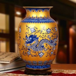 Dragon  art Ceramic vase  porcelain vase Home decoration  ceramic antique vases
