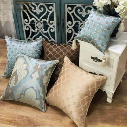 Elegant Luxury Cushion Cover High Precision Jacquard Coussin Pillowcase Embroidery Decorative Car Cover almofada cojines,Hanging