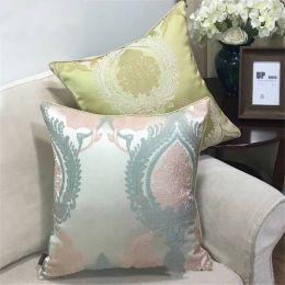 Elegant Luxury Cushion Cover High Precision Jacquard Noble Coussin Pillowcase Mash Up Decorative Pillows Cover almofada cojines