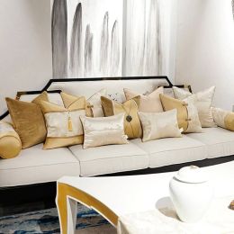 Embroidery Cushion Cover Coffee Hanging Cojines Decorativos Para Sofa Throw Pillow Covers Luxury Cushions Housse De Coussin