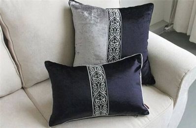 Europe 45/50/60x60  Dark grey velvet Pillows luxury/Patchwork/Home/Car  Cushion /Pillow (not including filling)