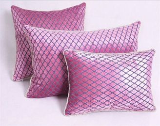 Europe 45&amp;quot; 50&amp;quot;  Jacquard lattice Pillowcase luxury/Elegant/Home/Sofa/Grid/Car Decor Cushion /PillowCases