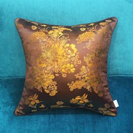 Europe Golden Password Cushion Cover Luxury Flowers Cojines Decorativos Para Sofa Christmas Car Cover Home Throw Pillows