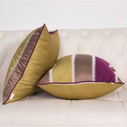 Europe Luxury Aristocratic Stripes Cushion Cover Throw Pillowcases High-precision Fabrics Modern Room Romantic Wedding Decor