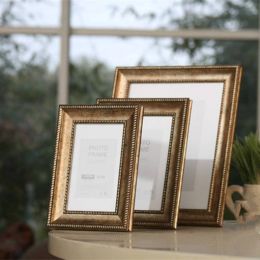 European frame do the old retro pale gold 7 inch Photo Frame Photo Frame Photo Free International