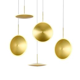 Foyer LED pendant lights modern simple Nordic individuality creative dining room droplight Danish macaron luminum hanging lamp