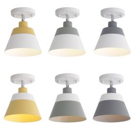 Free adjustable macaron  LED ceiling lights modern simple colorful family corridor decoration surface mounted LED lamp