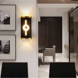 LED aluminum modern minimalist living room bedroom wall lamp  corridor wall lights