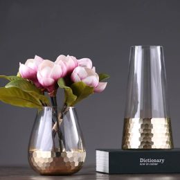 Generation simple glass vase decoration home decoration living room restaurant creative decoration model room soft gift