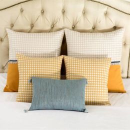 Geometric Patchwork Europe Luxury Cushion Cover almofada Cojines Decor Pillows Case Home Textiles Supplies Chair Seat Car Covers