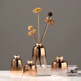 Glass Vase Decoration Modern Minimalist Home Living Room Hydroponic Small Vase Soft Flower Vases