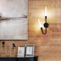 gold black 6W led wall lighting for TV Background modern 2 Head G9 LED Indoor Wall Lamp included cool or Warm Led bulb Luminaire
