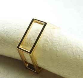 gold metal  napkin ring, napkin holder for wedding,24 pcs