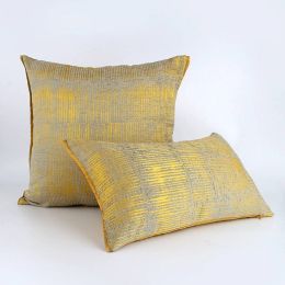 Gold Royal Luxury Abstract Sofa Cushion Cover Living Room Embroidery Wedding Decor Pillowcase Car Covers almofadas cojines