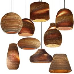 Handmade Pupa Honeycomb Weave Kraft Paper Pendant Lamp Restaurant Teahouse Bar Home Decor Lighting Fixture Kung Southeast Asia