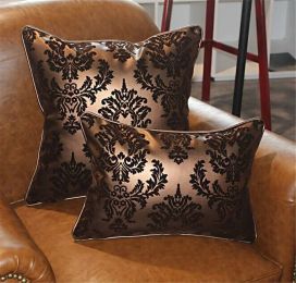 HAO JOY High End Glossy Soft Faux Leather Cushion Cover Home Decor Square Cushion Case Vintage Luxury Europe Leather Home Decor