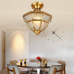 High Brightness Modern Ceiling lights Ceiling Led Lamp Living Room Lights  Warm Simple Copper Ceiling Lamps