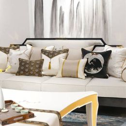 High-end Design Cushion Cover Black Gold Series Pillow Cover Luxury Housse De Coussin Cojines Decorativos Para Sofa Pillowcases