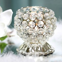 High-grade Crystal Candlesticks Home Wedding Cafe Table Set Birthday Party Party Fashion Vase